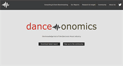 Desktop Screenshot of danceonomics.com