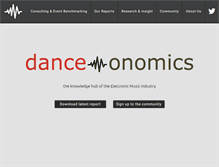 Tablet Screenshot of danceonomics.com